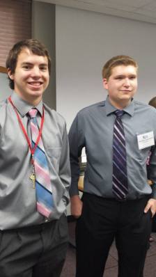 Zechariah Lefholz (19) and Michael Alexander (18) both MADE Competition Competitors and UCM Business Camp graduates. 